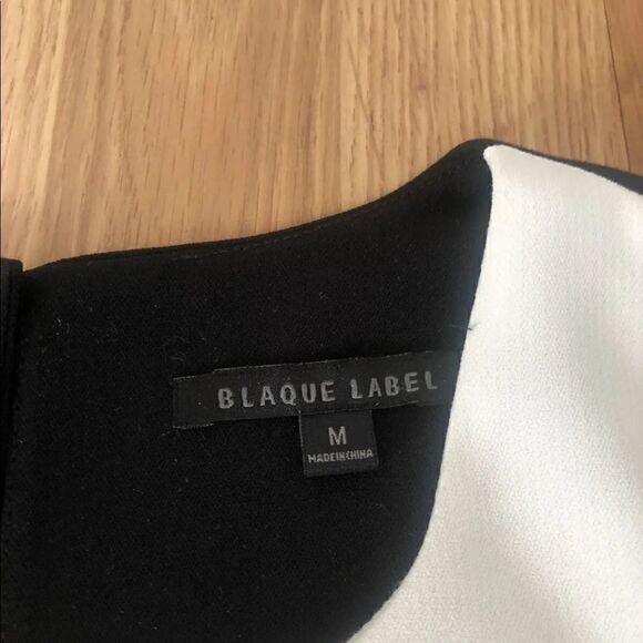 BLAQUE LABEL Black/White Color Block Dress - Picture 6 of 8
